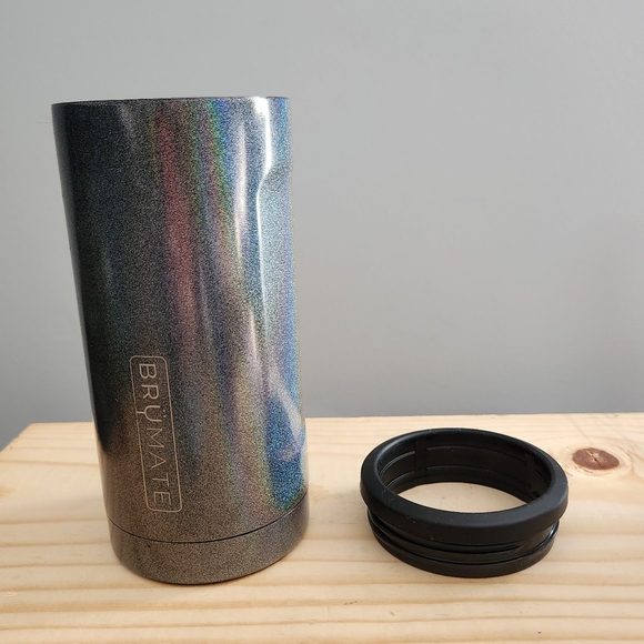 Brewmate Black/Gray Iridescent Slim Can Koozie - Picture 10 of 10